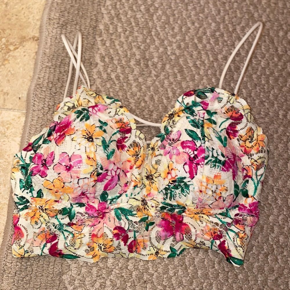 Victorias Secret Floral Lace Bralette